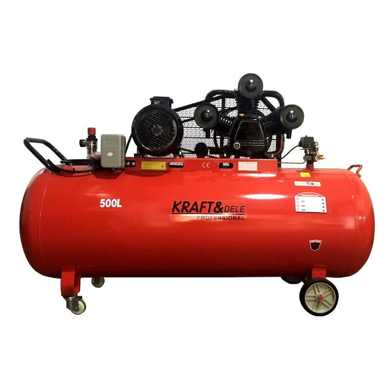 Jardibricodeco - Compresseur a Huile 500l / 3 Pistons / 400v