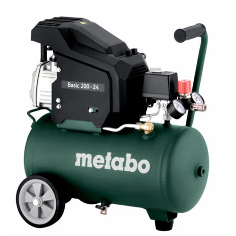 Compresseur à huile Metabo Basic 200-24 601522000 24l 8bar 1.2kW 80l/min 230V