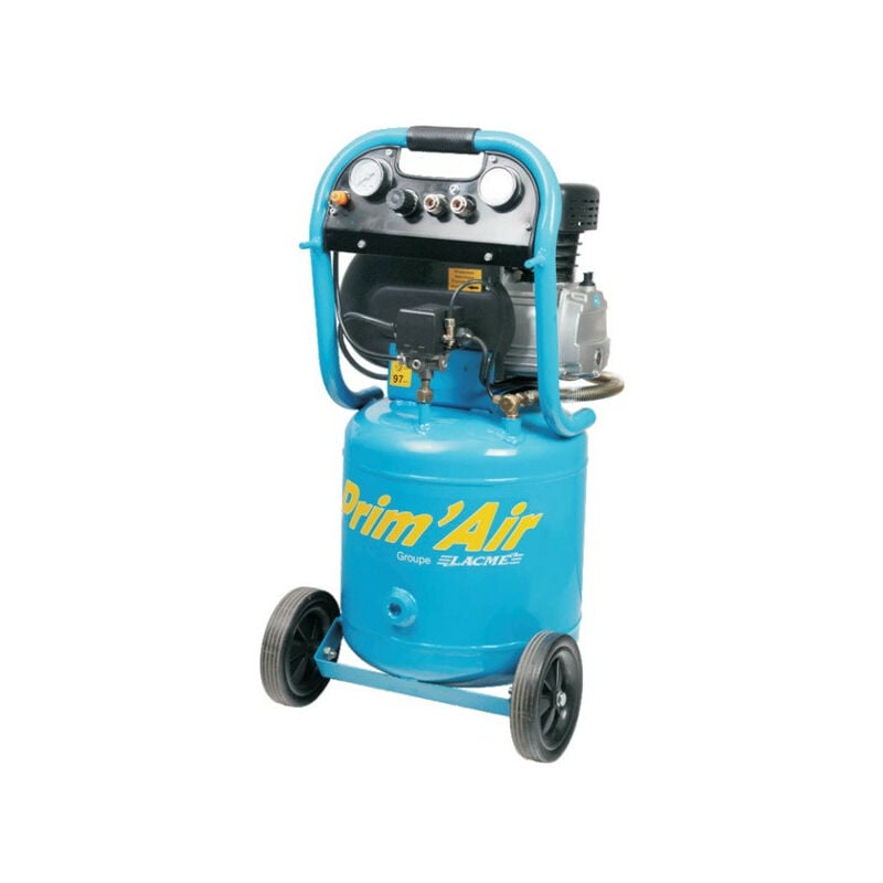 Compresseur vertical monobloc 2,5CV Monophasé 12m3/h 40L - MM12/40V - Lacme