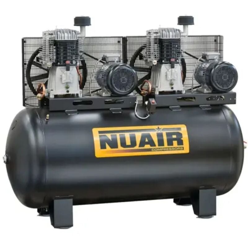 Nuair - Compresseur à piston tandem 5,5+5,5 cv 500 litres