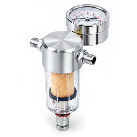 Compresseur Aérographe Mini filtre à air Séparateur d’eau Manomètre 9,51mm Airbrush