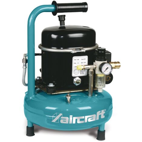 Compresseur airbrush silencieux à huile cuve 9 L 0,34 kW / 0,46Ch 50 L/min 8 bars 230V Aircraft AIRBOY SILENCE 50PRO