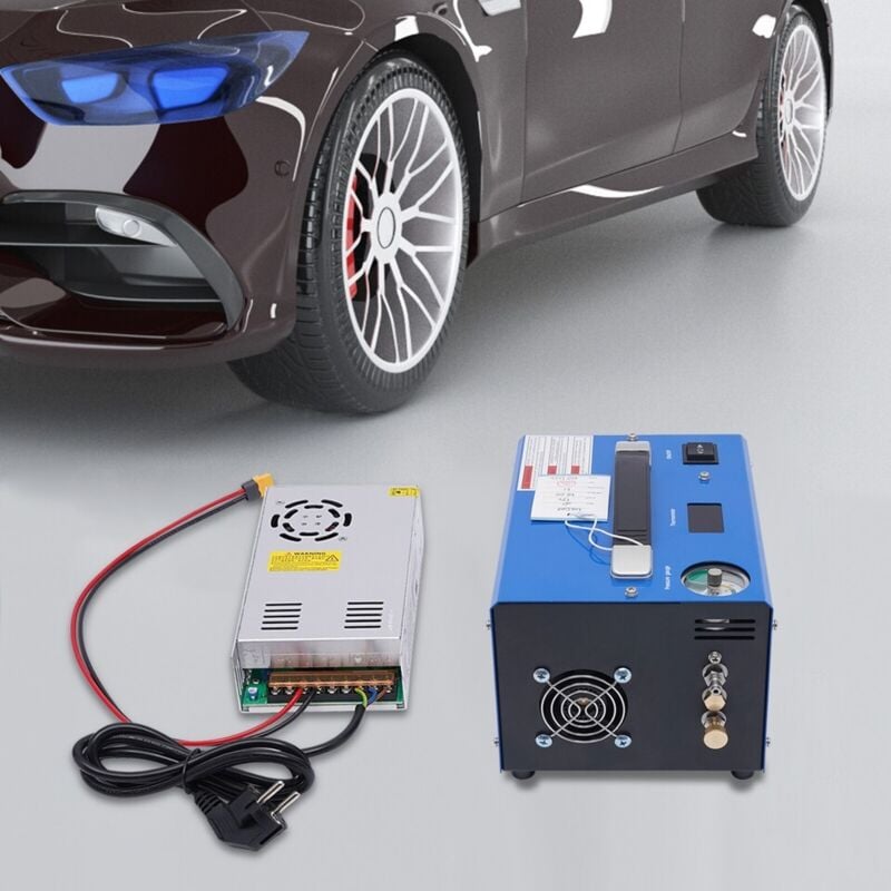 Senderpick - Compresseur d'air 4500psi 300bar 12V pcp pompe haute pression avec transformateur