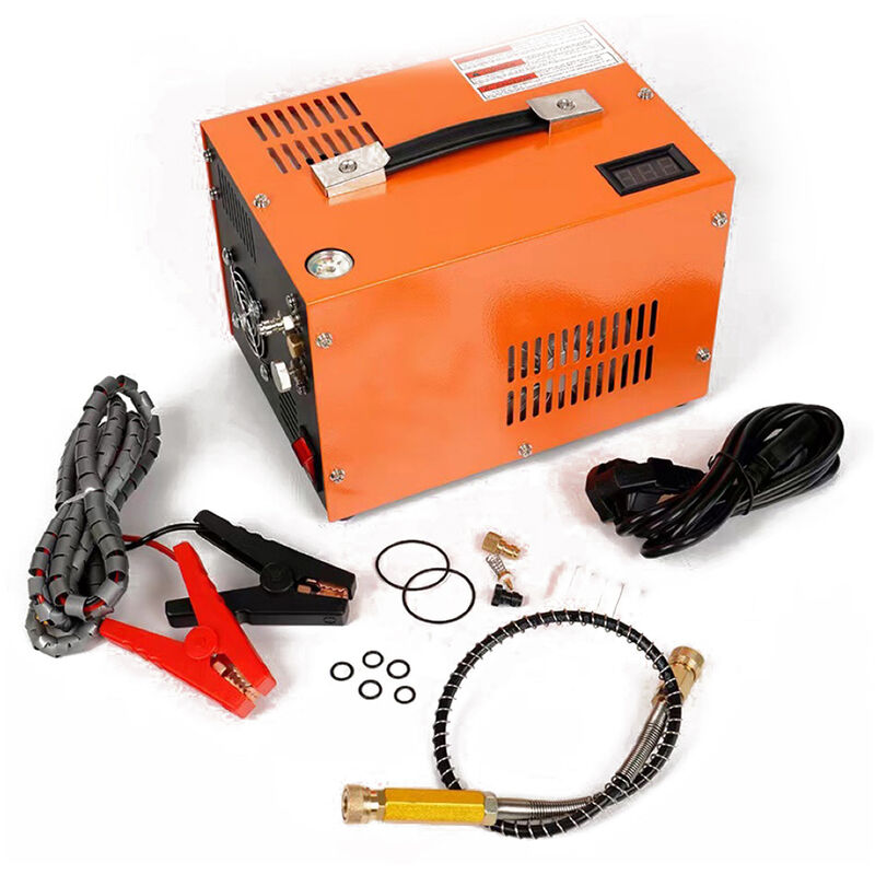 Compresseur d'air à affichage led haute pression 4500PSI avec ventilateur de refroidissement Pompe de compresseur d'air portable intelligente Pompe