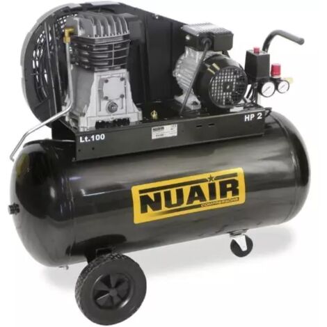 Compresseur d'air à piston 100 litres 2 CV NUAIR
