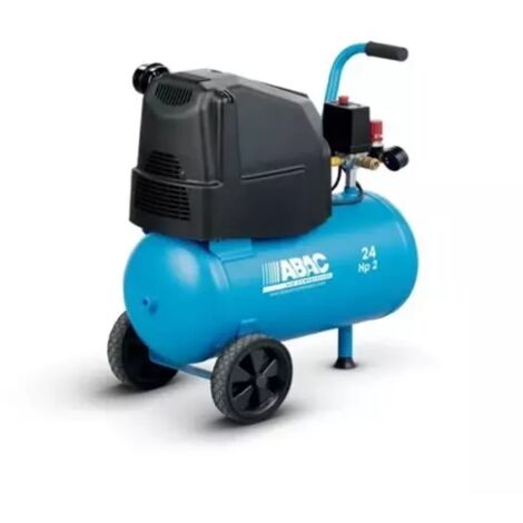 Compresseur d'air à piston 2 CV monophasé 24 litres ABAC