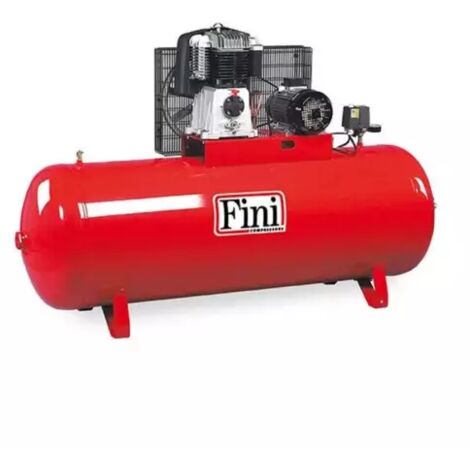 Compresseur d'air à piston 500 litres – Puissance 7,5 CV – Débit 54 m³/h – Pression maximale 10 bar – Alimentation 400V triphasé – Fini