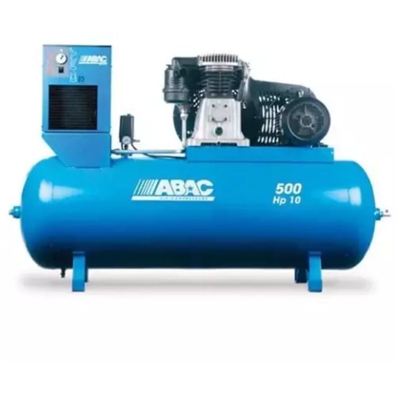 Compresseur d'air à piston avec sécheur 500 litres 7,5 cv Abac