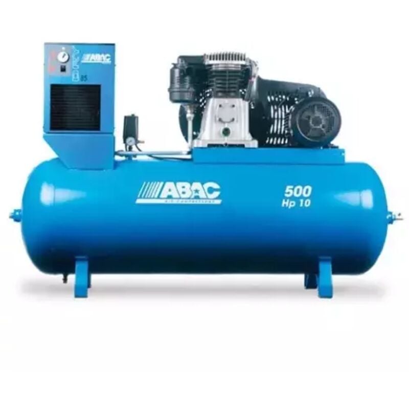 Compresseur d'air à piston sécheur 500 litres tri 7,5 CV ABAC