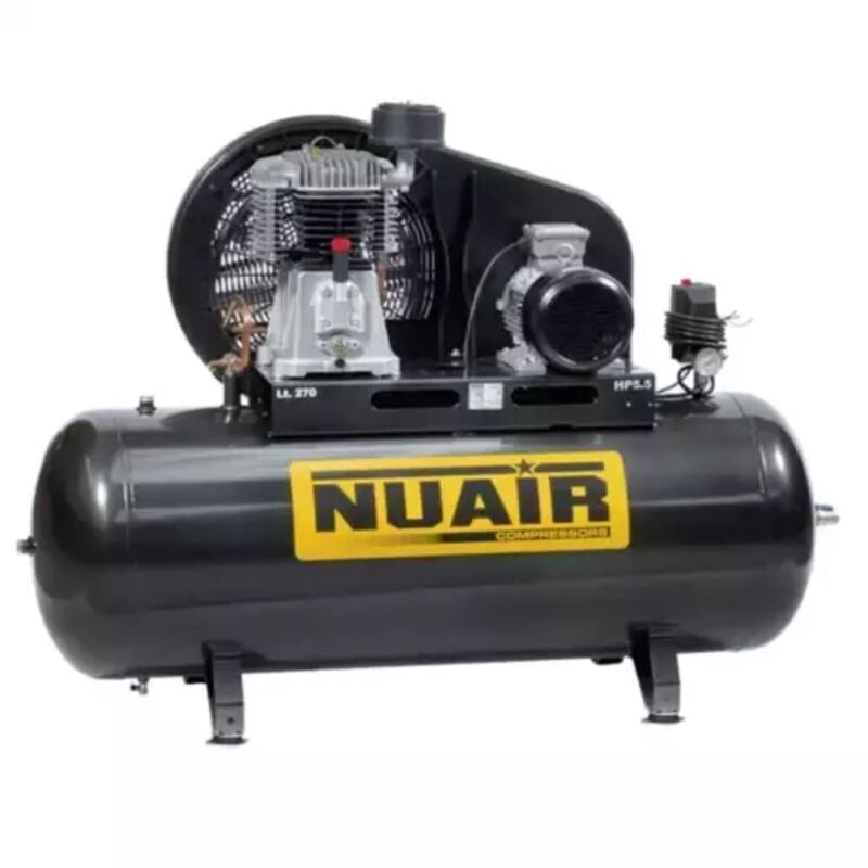 Compresseur d'air à piston cylindres fonte 5,5 cv nuair