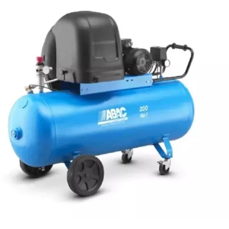 Compresseur d'air à piston insonorisé 200 litres 3 cv Abac