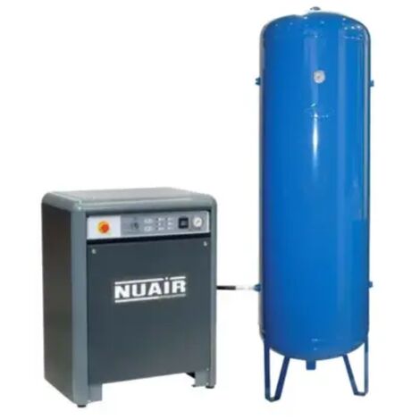 Compresseur d'air à piston insonorisé marche lente 3 CV 100 L NUAIR