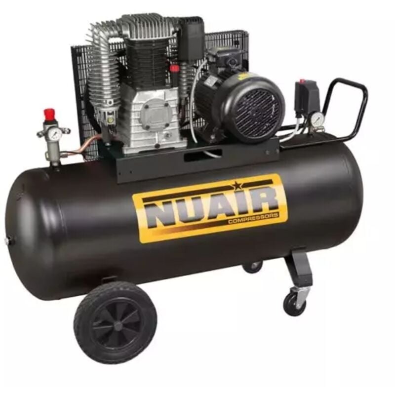 Compresseur d'air à piston marche lente 270 litres 5,5 CV NUAIR