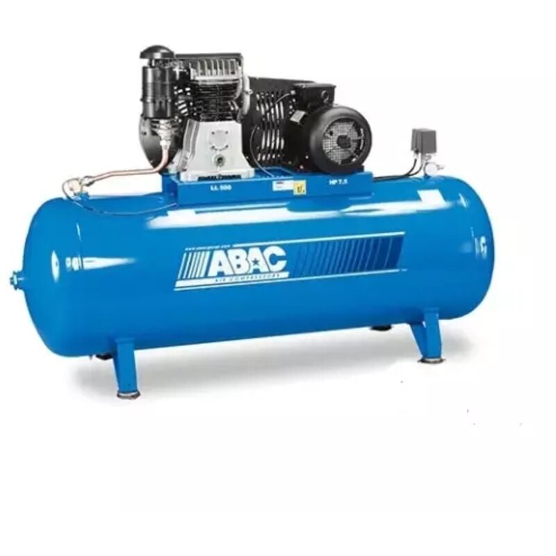 Compresseur d'air à piston 500 litres triphasé de 7,5 cv Abac