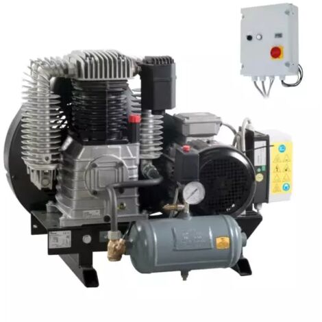 COMPRESSEUR D'AIR A PISTON TRIPHASE SUR PLATEAU K100/BF20 SD NUAIR