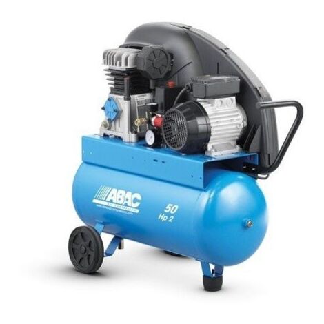 Compresseur d'air à piston vitesse lente 2 CV monophasé réservoir de 100 litres ABAC