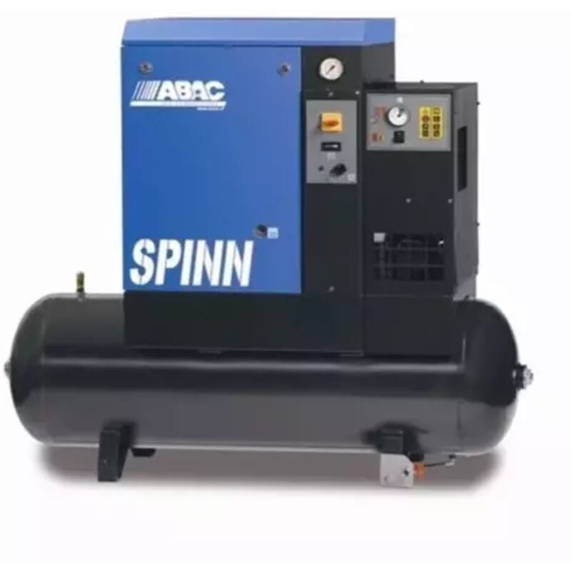 Compresseur d'air à vis 270 litres 5,5 cv triphasé 10 bar avec sécheur Abac
