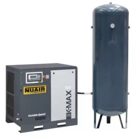 Compresseur d'air à vis silencieux 10 CV 500 L NUAIR