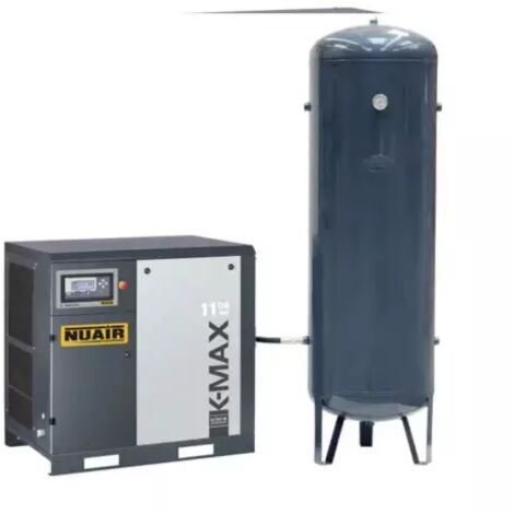 Compresseur d'air à vis silencieux 15 CV 500 L 8 bar NUAIR