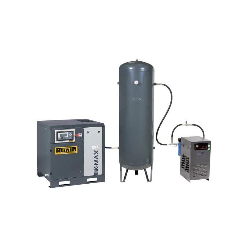 Nu Air - Compresseur d'air à vis silencieux sécheur 7,5 cv 500 l nuair