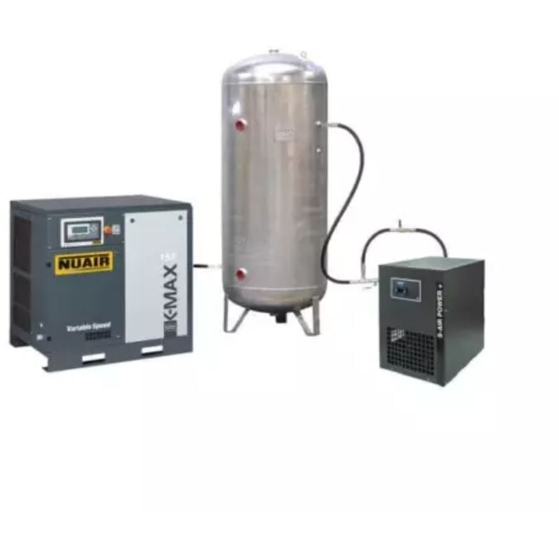 Nu Air - Compresseur à vis 7.5 kW 500L 10CV sécheur k-max 7.5/10/500VG/ES nuair