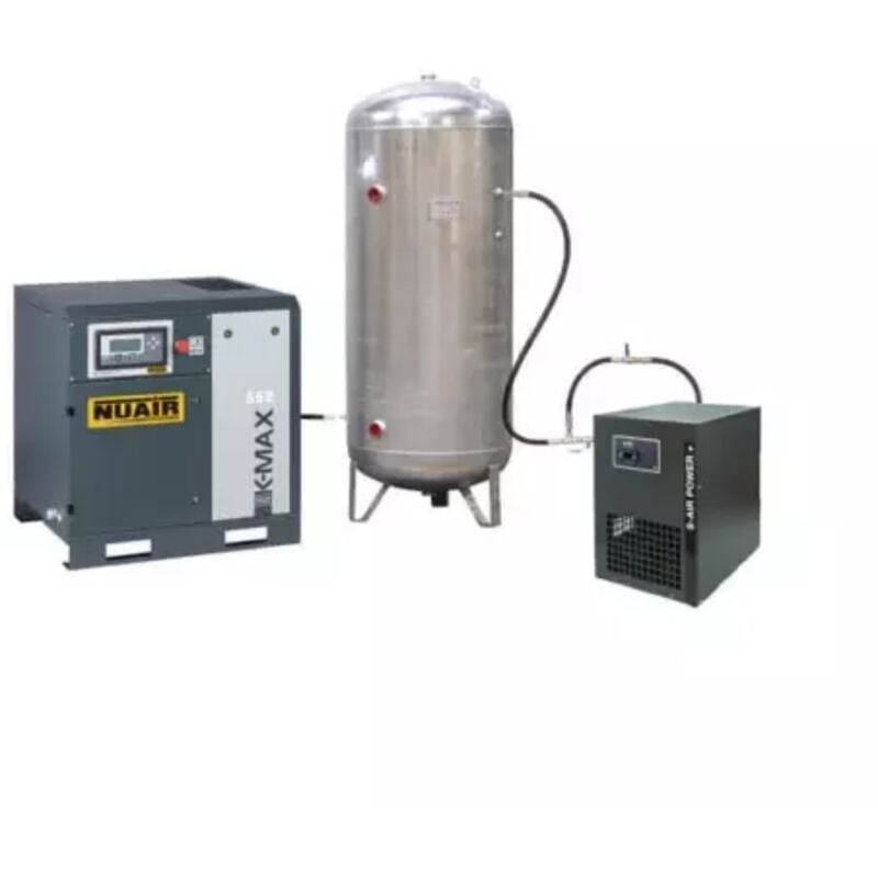 Nu Air - Compresseur d'air à vis + sécheur et cuve galvanisée 7,5 cv 500 l nuair