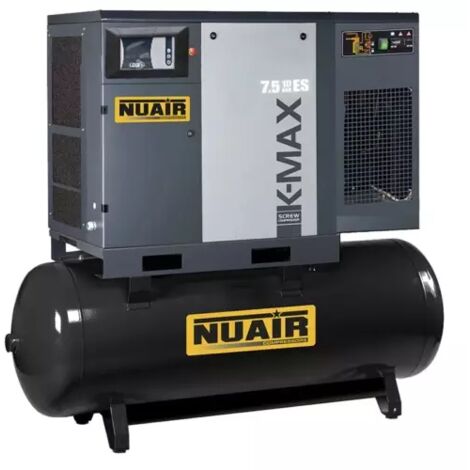 Compresseur d'air à vis silencieux sécheur intégré 270 litres 10 CV NUAIR