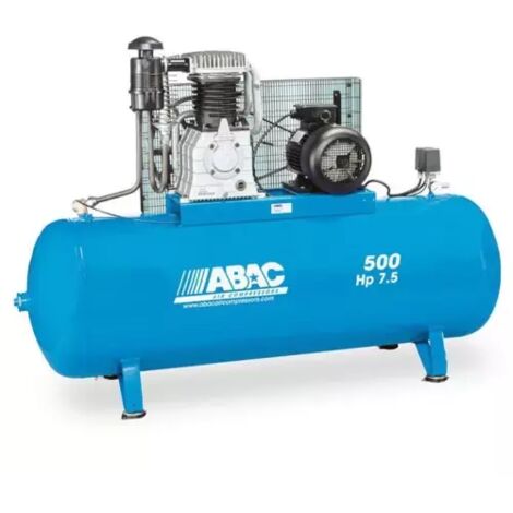 Compresseur d'air ABAC marche lente 500 litres 7,5 CV