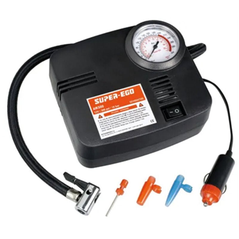 Super-ego Tools - Compresseur d'air pour voiture 12v 18bar seh004700 super ego