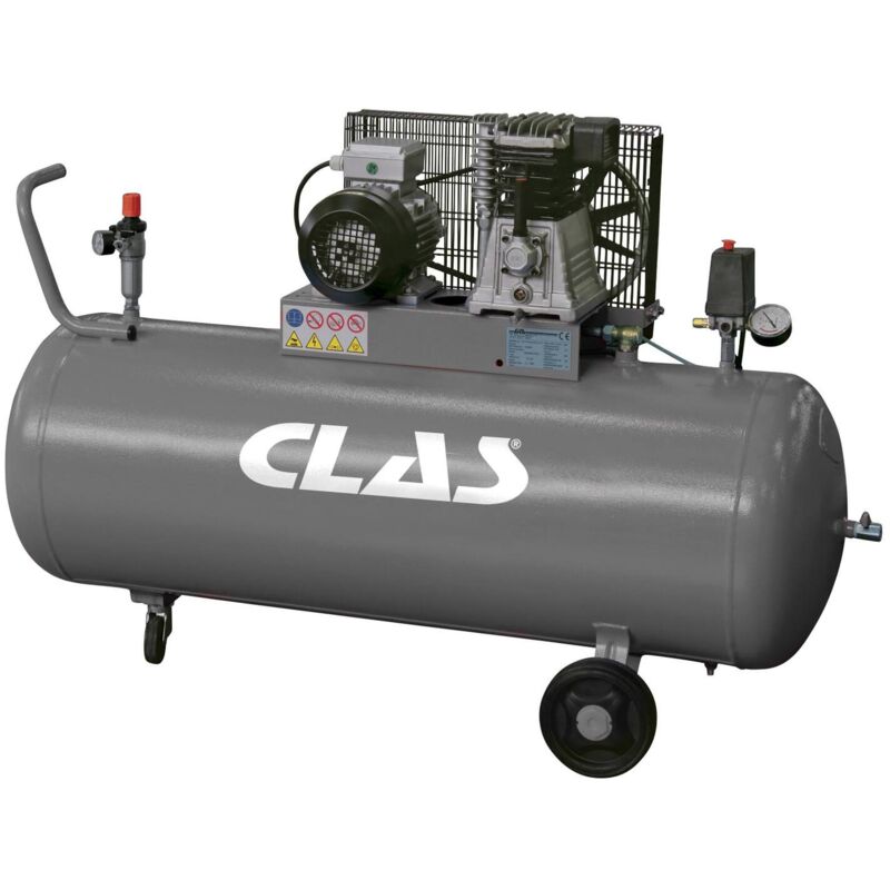 Compresseur d'air comprimé 200L 3CV 230V - op 3602 Clas Equipements