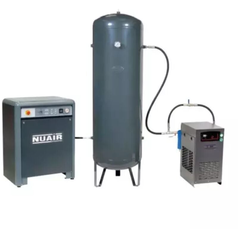 Nu Air - Compresseur d'air insonorisé 10 cv 500 l 13 bar sécheur nuair