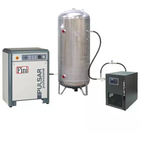 Compresseur d'air insonorisé 10 CV 500 L sécheur FINI