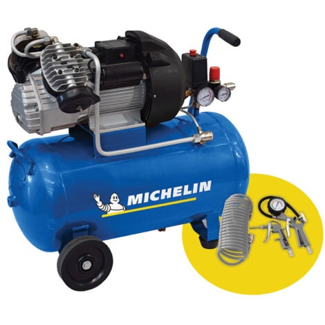 Compresseur d'air - MICHELIN - MBV1003 K8 - 100 L - 3CV 230V avec accessoires gonflage