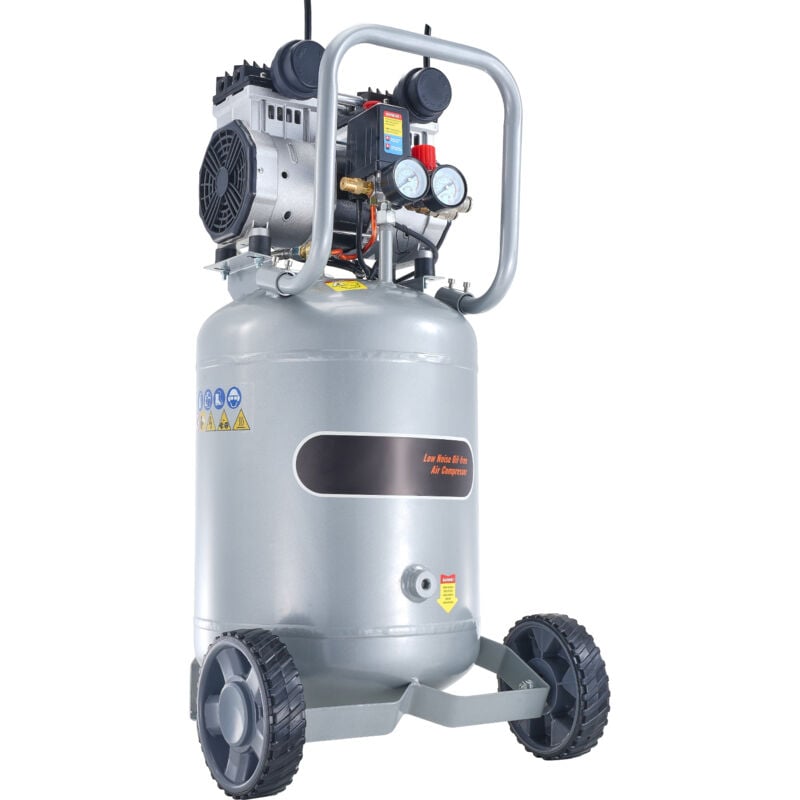 Compresseur d'air Mophorn de 13 gallons, réservoir sans huile 2 cv 4 scfm à 90 psi, pression maximale de 116 psi, ultra silencieux 63 dB pour