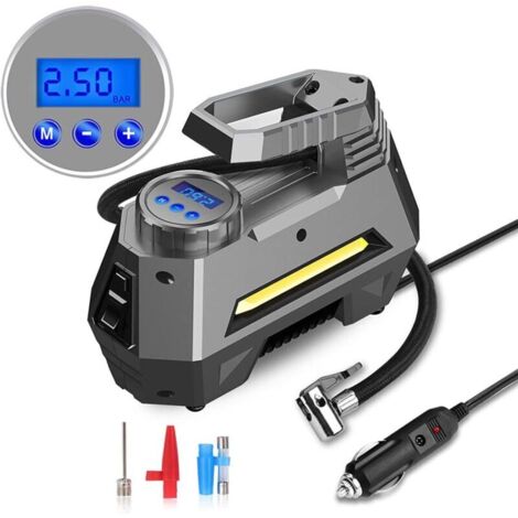 Compresseur d'air portable 12 V CC, gonfleur de pneus de voiture, pompe de gonflage rapide, pour voitures et autres objets gonflables.
