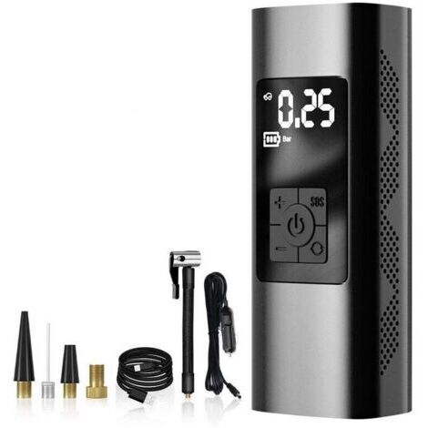 Compresseur d'air Portable. pompe à Air Rechargeable de 150 PSI pour pneus de voiture. pompe à Air de voiture. gonfleur numérique Portable sans fil pour voiture/Pompe à air sans fil