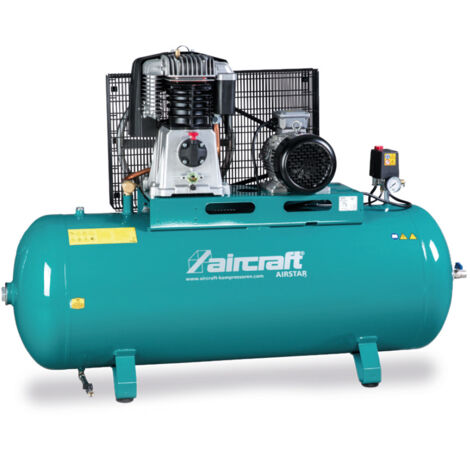 Compresseur d'air professionnel 4 kW 10 bars 500 L – Débit 520 L/min – Moteur 400V – Système HOS pour conditions difficiles – Aircraft