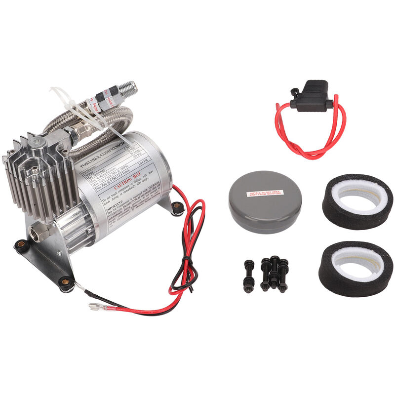 Jeffergarden Compresseur d'air robuste 20 a 150 psi en métal universel pour véhicules 12 v, yachts, bateaux