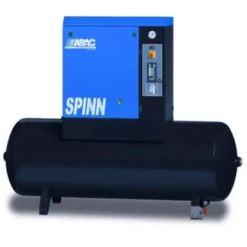 Compresseur d'air rotatif à vis réservoir 500 litres 7,5 cv triphasé 8 bar Abac