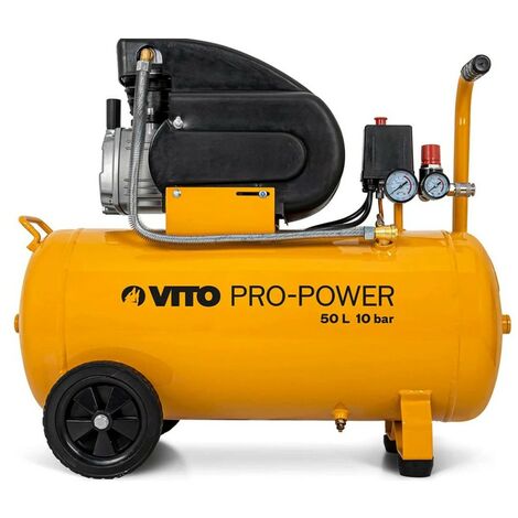 Compresseur d'air Silencieux 50 Litres 10 bar 2,5CV 145 PSI 2.5 CV VITO