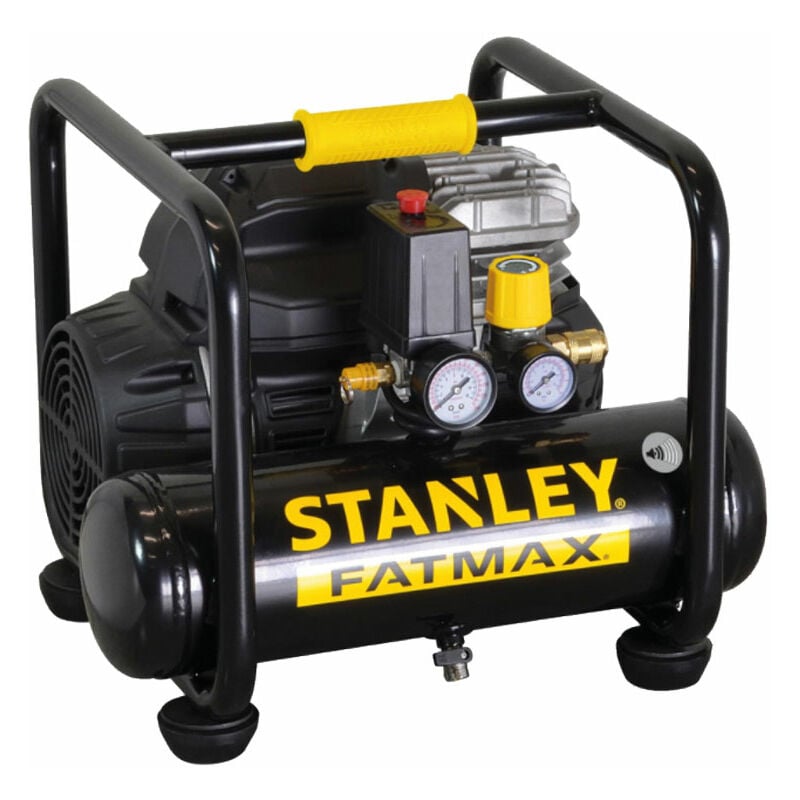 Stanley - Compresseur d'air silencieux 6 l s 244/8/6 portable