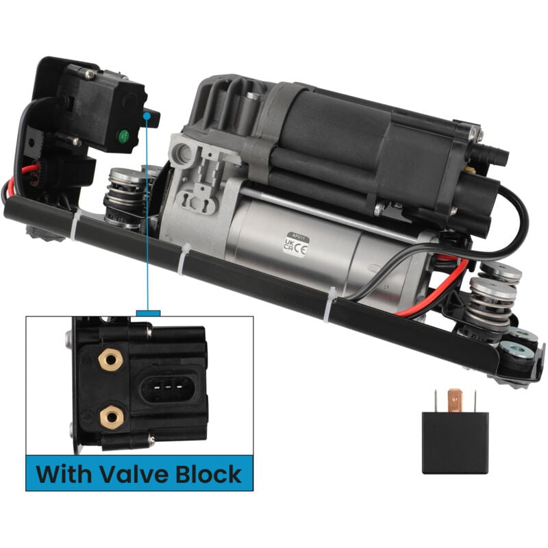 Compresseur d'air + support + bloc valve relais pour bmw 5er 7er F07 F01 520D