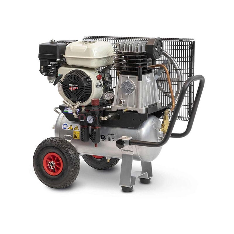 Compresseur d'air thermique mobile moteur Honda essence 4,8 cv 24 litres Abac