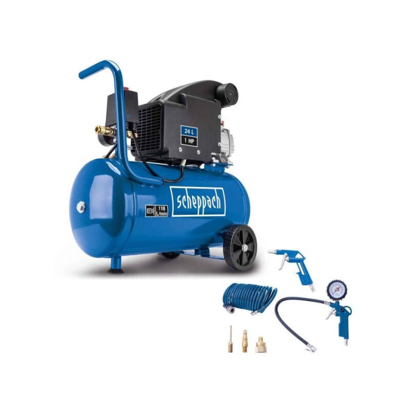 Compresseur de 24 litres Scheppach HC24-8S-A 750 w