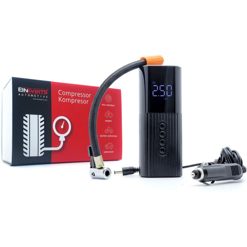 Compresseur de voiture compact 12 V avec lampe de poche