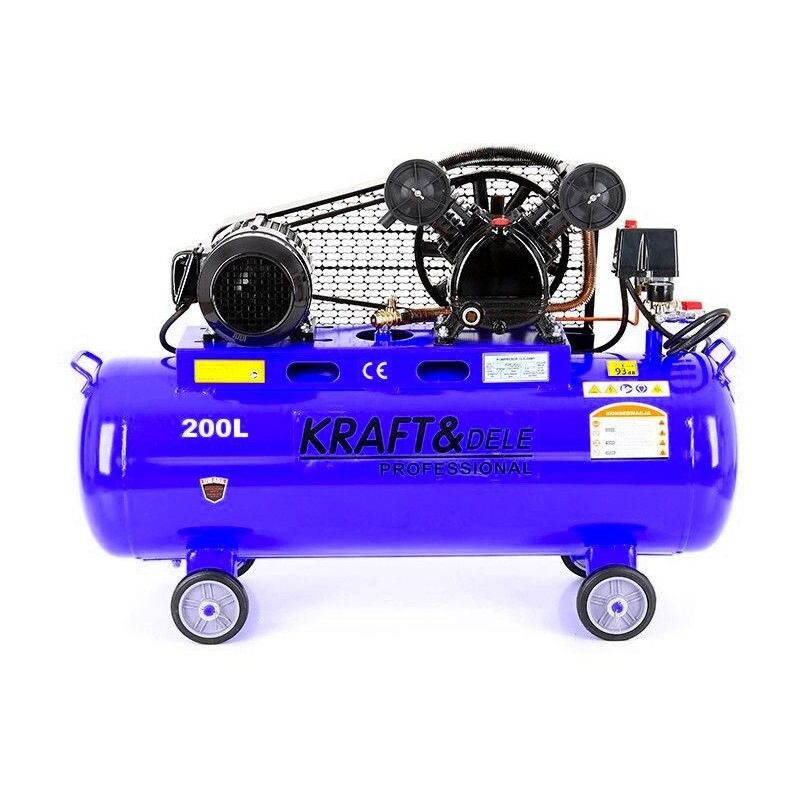 Jardibricodeco - Compresseur D'huile 200l 2 Pistons 400v