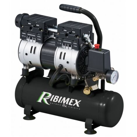 Compresseur éléctrique 1cv 6l silencieux - Ribimex - PRCOMP1/06SILR