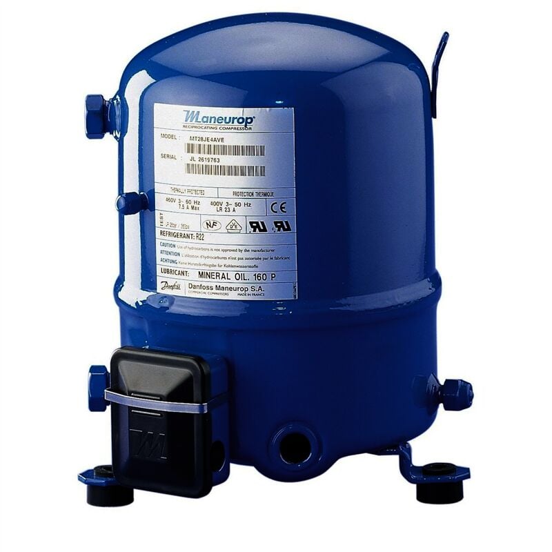 Compresseur Manurop MTZ-28-4VI R404A R134A 400V 2CV haute température 48,06cm3