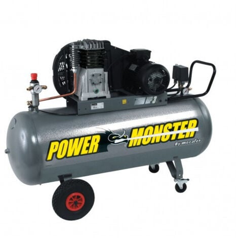 MECAFER Compresseur professionnel Mécafer Power Monster 3Hp 200L monocylindre