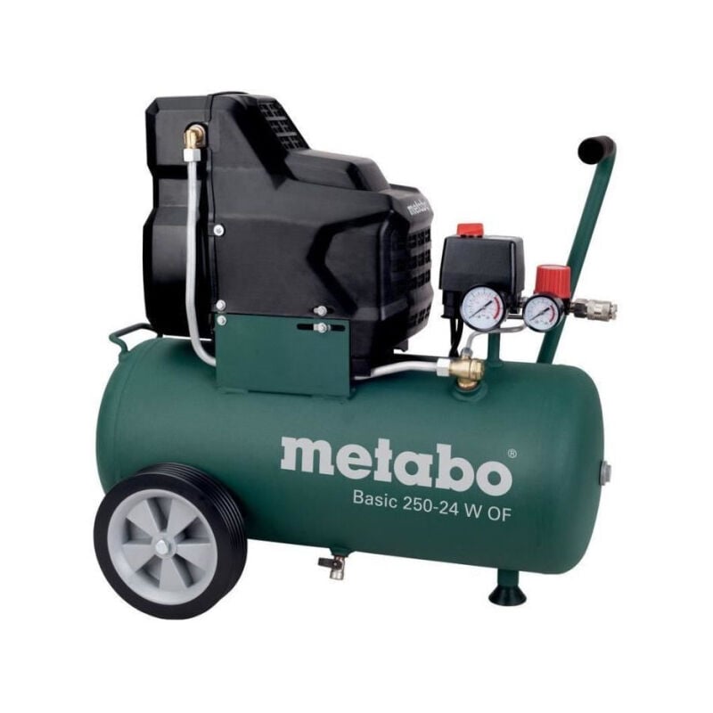 Metabo - Compresseur Basic 250-24 w of - Raccord rapide universel - Poignée caoutchoutée